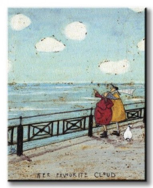 Her Favourite Cloud - Obraz na płótnie 40x50 cm