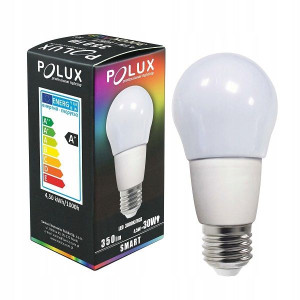 Żarówka Led E27 Kulka 4,5w 3000k+rgb Smart Polux