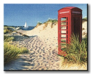 Beach Kiosk - Obraz na płótnie 50x40 cm