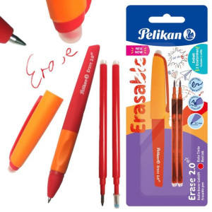 Długopis ścieralny wymazywalny Erase +2wkł PELIKAN