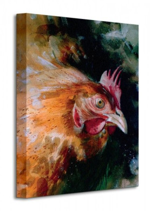 Brown Chicken - Obraz na płótnie 30x40 cm