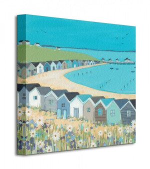 Beach Huts - Obraz na płótnie 40x40 cm