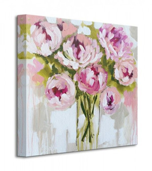 Plush Peony - Obraz na płótnie 40x40 cm