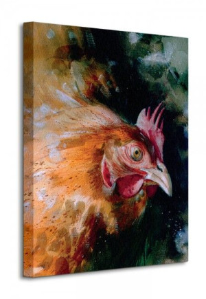 Brown Chicken - Obraz na płótnie 40x50 cm