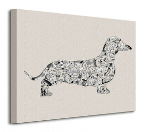 Dachshund - Obraz na płótnie 50x40 cm
