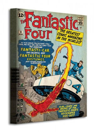 Fantastic Four (Marvel Comics) - Obraz na płótnie 30x40 cm