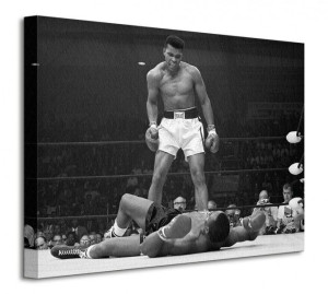 Muhammad Ali (Ali vs Liston Landscape Corbis) - Obraz na płótnie 40x30 cm