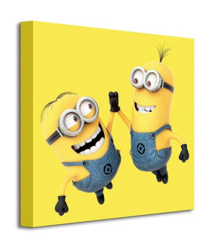 Minionki (High 5) - Obraz na płótnie 40x40 cm