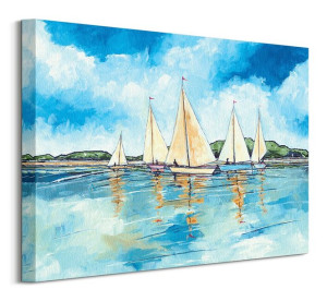 Getting Ready To Sail - Obraz na płótnie 50x40 cm