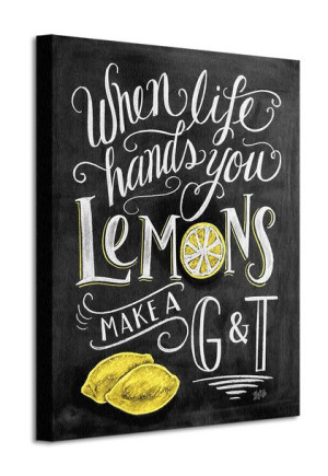 Lemons - Obraz na płótnie 40x50 cm