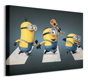 Minionki (Abbey Road) - Obraz na płótnie 50x40 cm