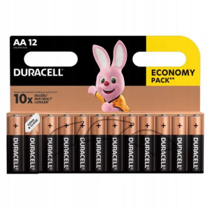 BATERIE ALKALICZNE DURACELL AA LR6 Blister 12 szt
