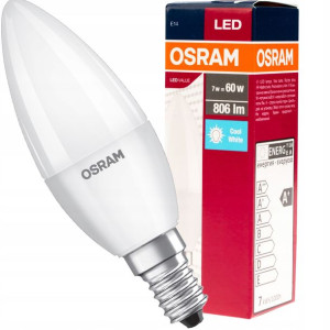 Żarówka Led Świeczka E14 8w = 60w B35 4000k Osram