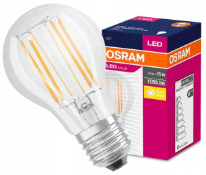 Żarówka Led Filament E27 8w = 75w A60 2700k Osram