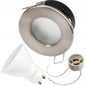 Oświetlenie łazienkowe ZESTAW OPRAWA + LED GU10 6W
