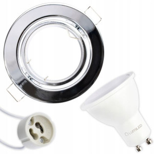 Oprawa Halogenowa Ruchoma Chrom + Led Gu10 10w