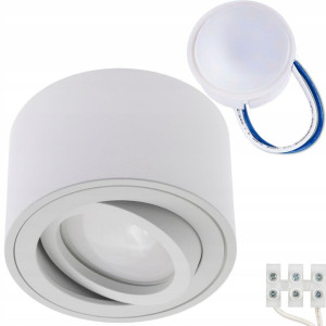 Oprawa Natynkowa HALOGENOWA TUBA Ruchoma + LED 7W