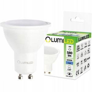 Żarówka Led Gu10 6w 60w 580lm Lumiled 6000k 120d