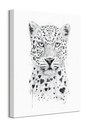 Lovely Leopard - Obraz na płótnie 40x50 cm
