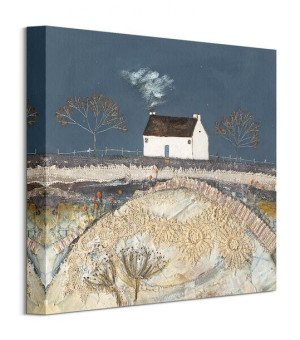 A Harsh Frost Fell upon the Meadow - obraz na płótnie 30x30 cm