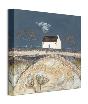 A Harsh Frost Fell upon the Meadow - obraz na płótnie 40x40 cm