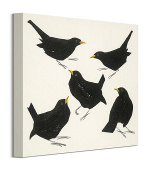 Blackbirds - obraz na płótnie 30x30 cm
