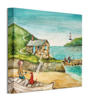 Harbour Beacon - obraz na płótnie 30x30 cm