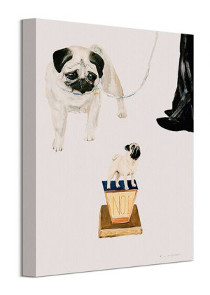 Number One Pug - obraz na płótnie 30x40 cm