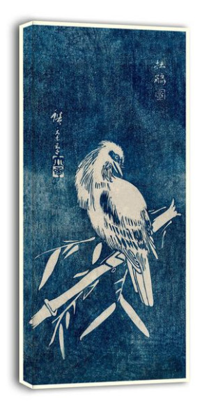 Cuckoo, Hiroshige - obraz na płótnie 30x60 cm