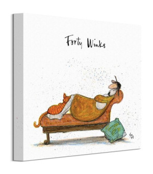 Forty Winks - obraz na płótnie 30x30 cm