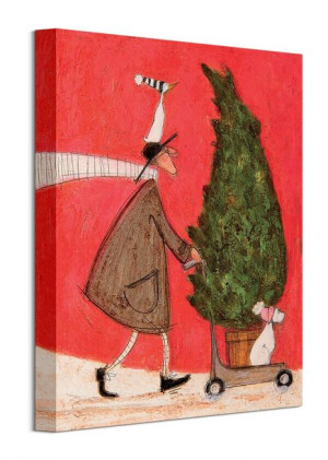 Little Silent Christmas Tree - obraz na płótnie 30x40 cm