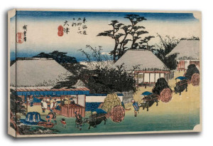The Fifty-Three Stations of the Tokaido Otsu, Hiroshige - obraz na płótnie