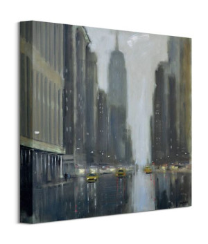 Early Commute, 5th Avenue - obraz na płótnie 40x40 cm