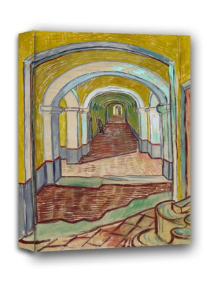 Corridor in the Asylum, Vincent van Gogh - obraz na płótnie 60x90 cm