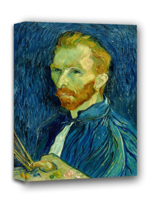 Autoportret 1889, Vincent van Gogh - obraz na płótnie 60x90 cm
