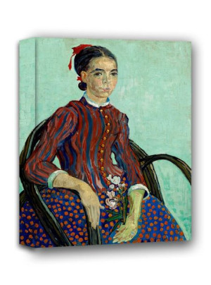 La Mousmé, Vincent van Gogh - obraz na płótnie 70x100 cm