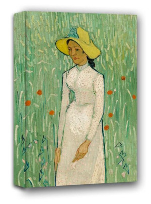 Girl in White, Vincent van Gogh - obraz na płótnie 90x120 cm