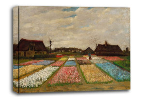 Flower Beds in Holland, Vincent van Gogh - obraz na płótnie 120x90 cm