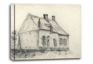 The Magrot House, Cuesmes, Vincent van Gogh - obraz na płótnie 80x60 cm