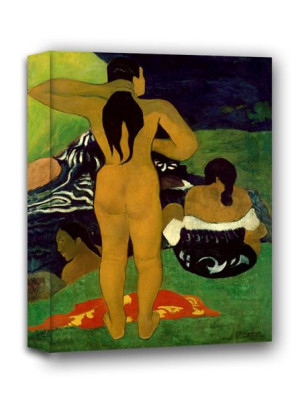 Tahitian Women Bathing, Paul Gauguin - obraz na płótnie 70x100 cm