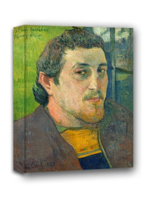 Self-Portrait Dedicated to Carrière, Paul Gauguin - obraz na płótnie 20x30
