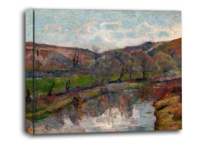 Brittany Landscape, Paul Gauguin - obraz na płótnie 80x60 cm