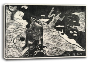 Auti Te Pape, Paul Gauguin - obraz na płótnie 40x30 cm