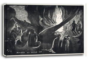 The Devil Speaks, Paul Gauguin - obraz na płótnie 40x30 cm