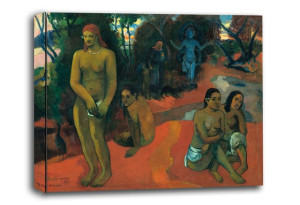 Te Pape Nave Nave , Paul Gauguin - obraz na płótnie 50x40 cm