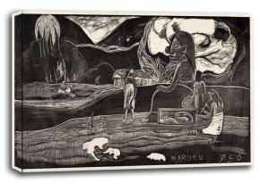 Maruru, Paul Gauguin - obraz na płótnie 60x40 cm