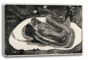 Spirit of the Dead Watching, Paul Gauguin - obraz na płótnie 30x20 cm