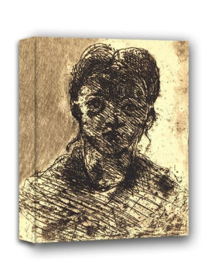 Bust of a Girl, Paul Cézanne - obraz na płótnie 70x100 cm
