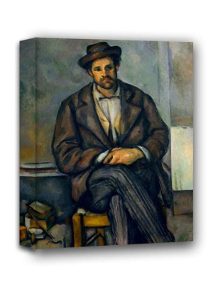 Seated Peasant, Paul Cézanne - obraz na płótnie 50x70 cm