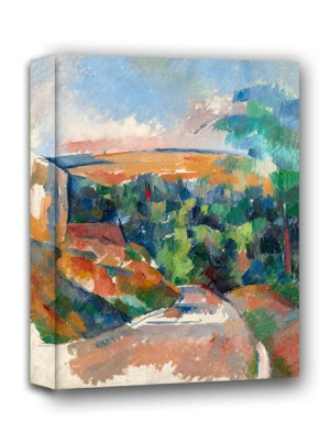The Bend in the Road, Paul Cézanne - obraz na płótnie 50x70 cm